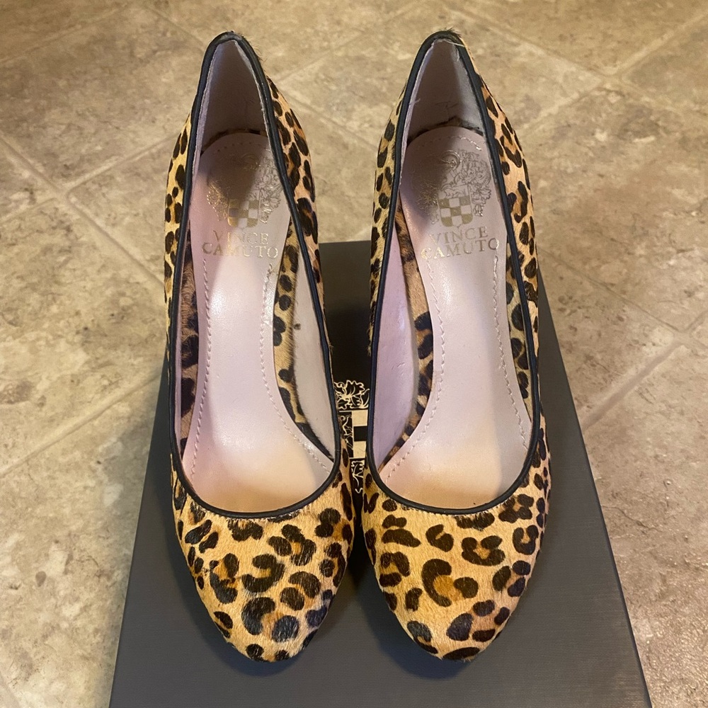 Vince Camuto Leopard Print Pumps